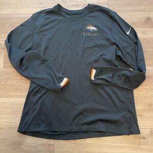 Nike Denver Broncos ONFIELD Dri-Fit Dark Gray Long Sleeve Shirt XL